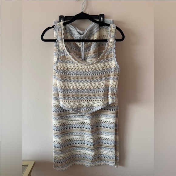 Jessica Simpson Crotchet 2 Piece Top & Maxi Skirt size XL - Picture 1 of 7